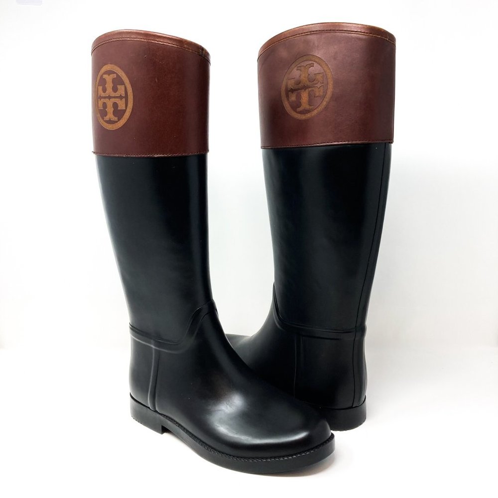 Tory Burch Diana Knee High Equestrian Riding or Rain Tall Boots (EOC) - Size 8